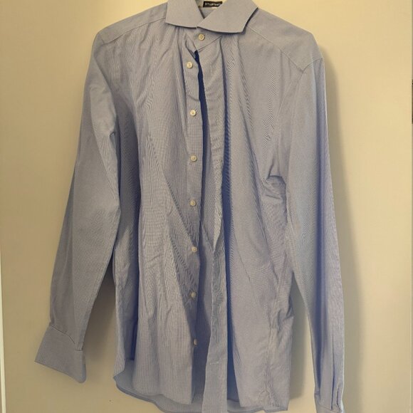 Suitsupply Dress Shirt - Checked Blue - 38 -15 - Picture 3 of 6